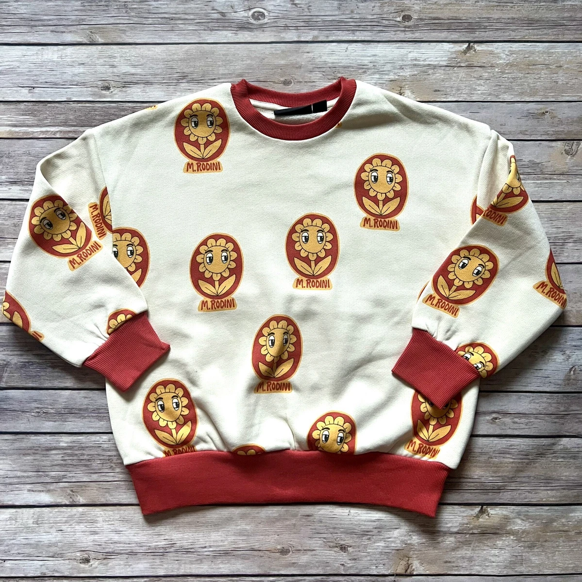 Mini Rodini Flower Sweatshirt, 128-134 Cm | eBay