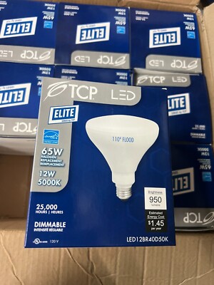 Box of 12 TCP LED9BR30D50K 9.5W 5000K BR30 Flood LED
