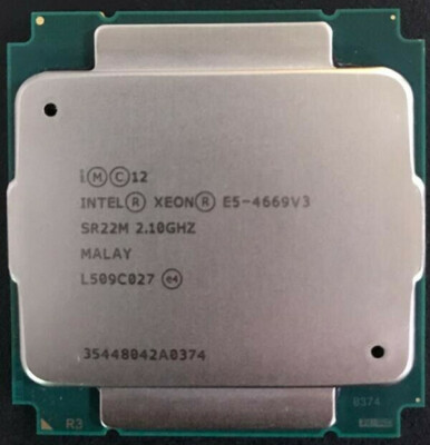 Intel Xeon E5-4669 V3 2.10GHz 18-Core 9.60GT/s 45MB SR22M LGA2011 CPU Processor