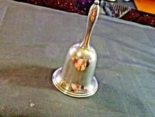 Antique 950 Sterling 4 1/4"  Table Bell No Maker Mark= Exceptional  Sound