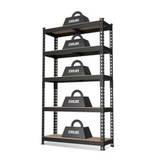 WORKPRO 5-Tiers 60" Adjustable Steel Shelving Unit Heavy Duty Storage Rack Shelf