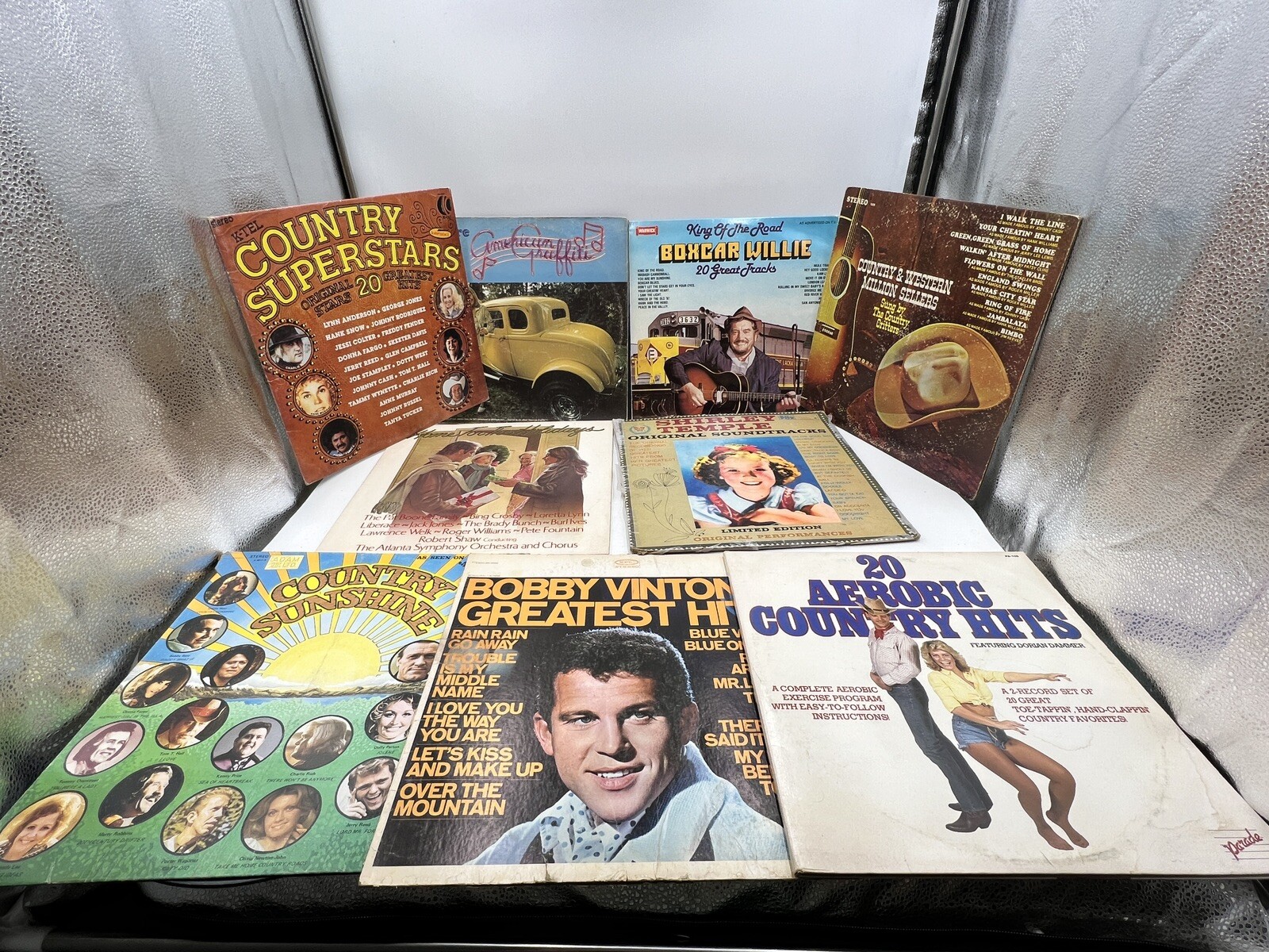 Vintage Vinyl Records Lot 9 Country Various Artists-image