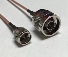 N Male to Mini UHF Male Coaxial RG316 CABLE Wireless Antenna USA High Quality