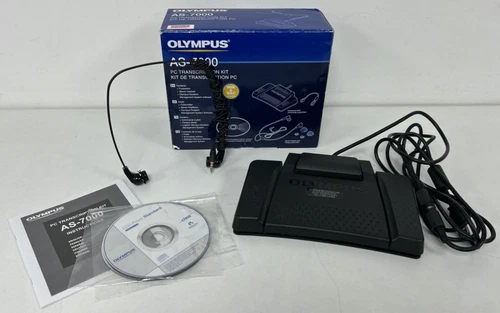 Olympus AS-7000 PC Transcription Kit With Original Box Untested