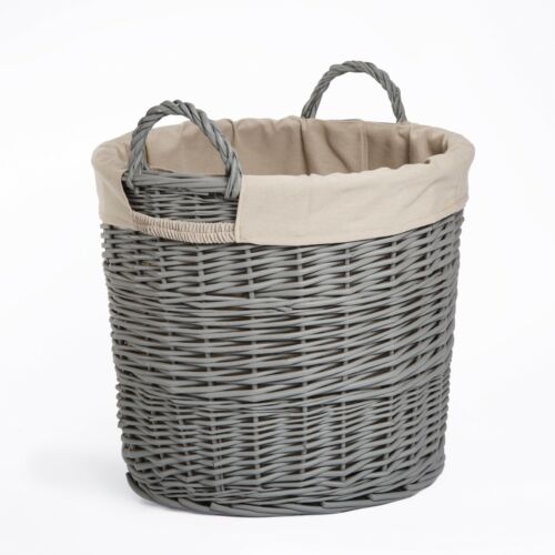Grey Paint Collection Home Bathroom Storage Wicker Basket Trunk Gift Hampers - Picture 50 of 61