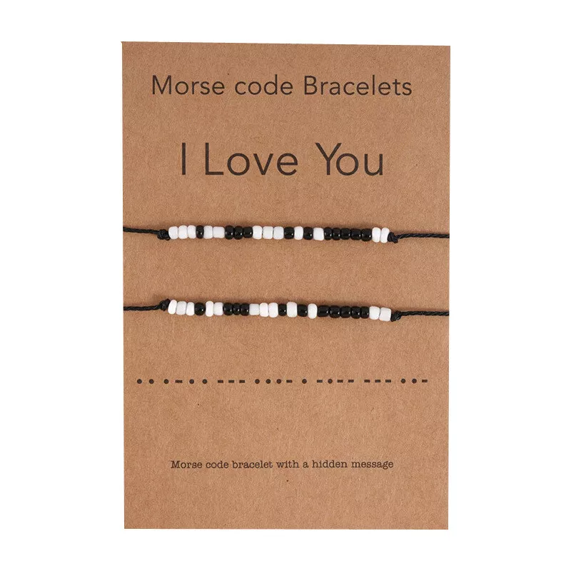 I Love You Bracelet Morse Code, Morse Code Bracelet Sterling