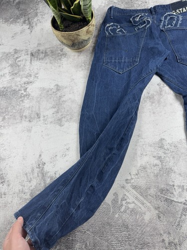 G-StarRaw Loose Tapered Big Logo Denim GS01 Embro Jeans Pants Trousers Bottoms - Picture 9 of 19