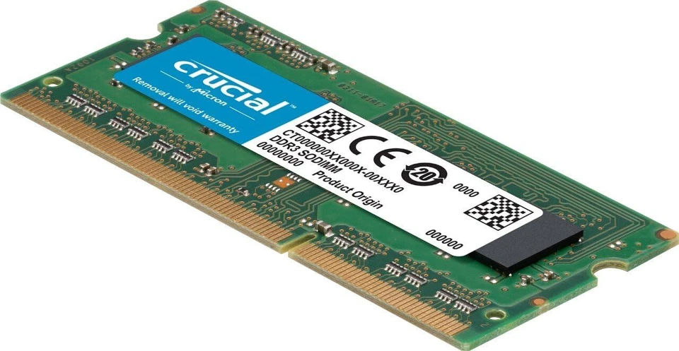 Crucial DDR3 16GB Kit 2 x 8GB 1333 MHz PC3-10600 Laptop RAM Sodimm Memory 1.5V - Image 2 of 4