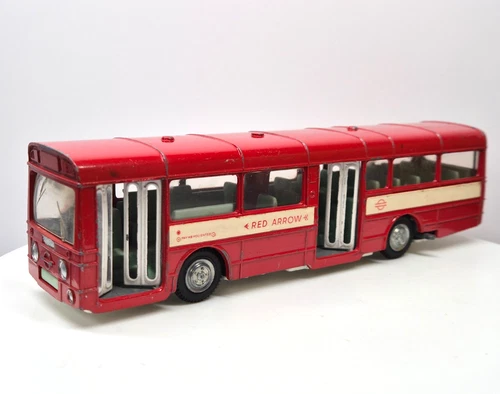 Vintage Dinky Toys AEC Single Deck Bus – Red Arrow – Made in England – 16cm