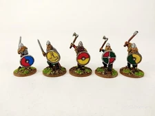 5x 28mm Pro Painted Viking Miniatures by Foundry Miniatures