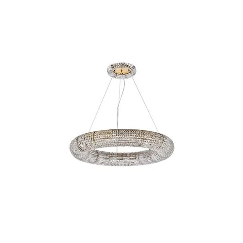 Elegant Lighting Paris 18 Lights Iron and Crystal Chandelier in Gold - Picture 3 of 8