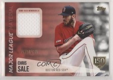 2019 Topps Update Major League Material 150th Anniversary 90/150 Chris Sale kq9