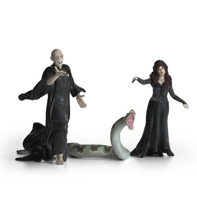 Schleich Harry Potter - 3PC Voldemort, Bellatrix Lestrange and Multicolor 