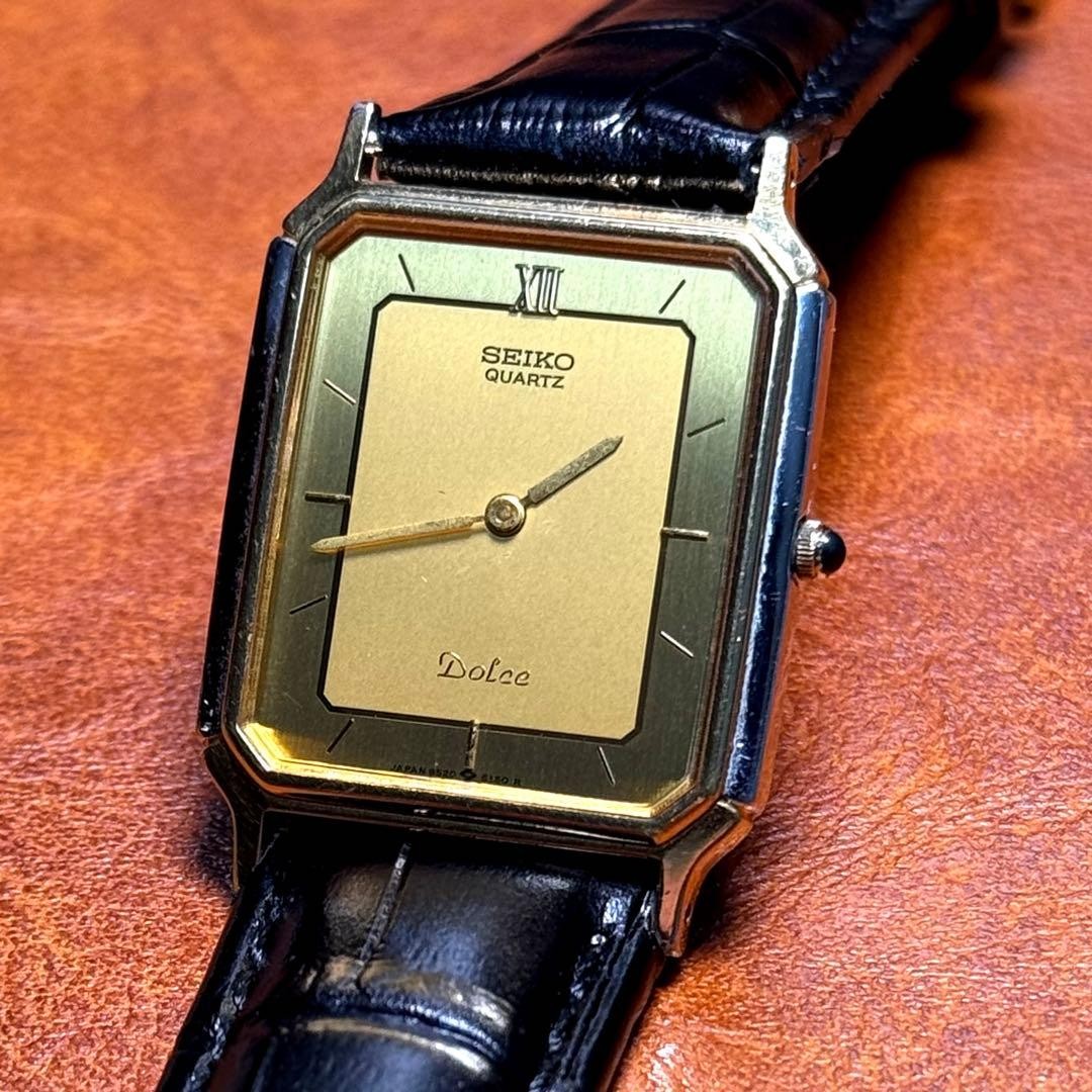 A185 SEIKO DOLCE Rectangular 80's - image 2