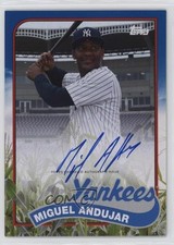 2020 Archives 1989 Topps Corn Field Miguel Andujar #89CFA-MA Auto 3hd