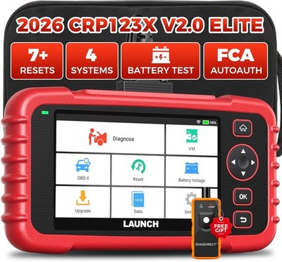 2026 Launch OBD2 Scanner CRP123X Elite Lifetime Update WiFi Diagnostic Tool 
