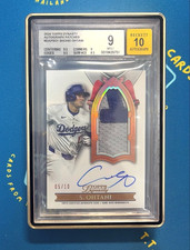 2024 TOPPS DYNASTY SHOHEI OHTANI DODGERS AUTOGRAPH PATCHES /10 BGS 9 AUTO 10