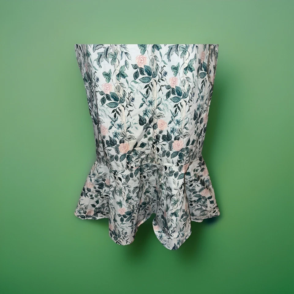 NWOTs Antonio Melani Tabitha Floral Print Strapless A-Line Midi Dress Size 10 - Image 3 of 4