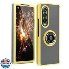 TJS Compatible with Samsung Galaxy Z Fold 3 5G Case, Impact Resis
