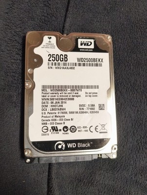 Western Digital WD2500BEKX-00B7WT0 HHOTJHK WX81A 250GB 2.5'' SATA HDD A17-28