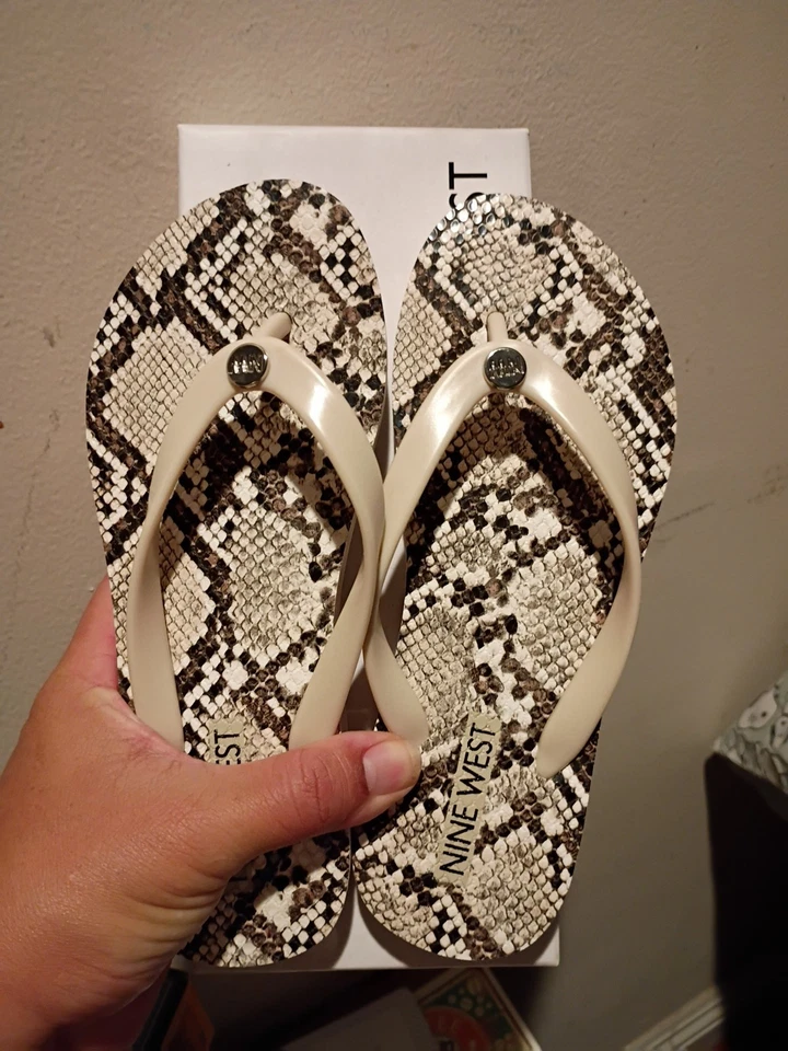 Nine West  Sandals wncharlize3 Black Snake 5M - Image 2 of 3