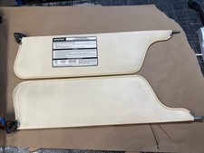 75-91 Ford Econoline Van Sun Visors Sunvisors White Vinyl 1975-1991 Oem