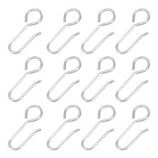  100 Pcs Rail De Rideau Coulissant Crochets Rideaux En Métal Cintres Pour Douche