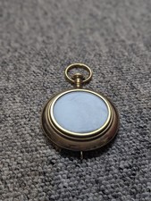 Antique Victorian Pocket Watch Photo Frame Miniature Portrait Frame Brass 3”