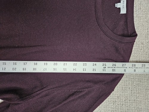 REISS Herren Wessex Wollpullover Pullover Lila Große L Rundhals Büro Freizeit - Bild 6 von 9