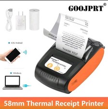 Portable Mini USB  BT Thermal Label Printer 58mm Wireless POS Receipt Handheld