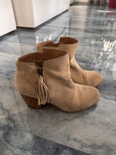 Beige Leder Stiefeletten  von Pier One Gr.40