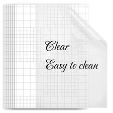 Dry Erase Board Sticker, 10 Sheets of A4 Clear Removable Dry Erase Sheets Pap...