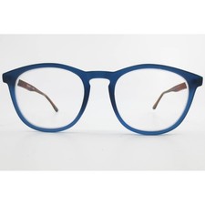 Clearly Basics Eyeglass Frames Matte Navy Blue Tortoise Round 52/20/140 38025