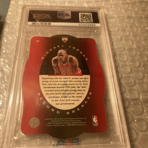 1996 SPx, Record Breaker, #R1, Michael Jordan, PSA 8 - Picture 2 of 2