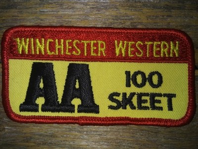 Vintage New Winchester Western AA 100 Skeet Patch - Gun Target Shotshell Bullets