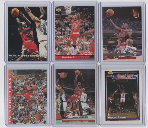 6 DIFFERENT MICHAEL JORDAN CARDS - CHICAGO BULLS