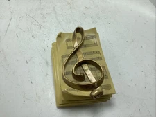Treble Clef on Sheet Music Keepsake Casket Ornament Batesville LifeSymbols 2003