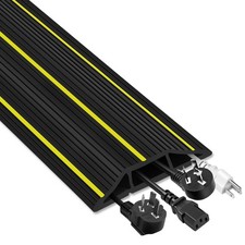 Floor Cord Cover 10 Ft Heavy Duty Floor Cable Cover 3 Channels Rubber Cable Prot