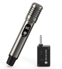 Wireless Microphone, Metal Dynamic Mic System with One-to-One Chip Connection...