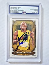 USAIN BOLT SIGNED 2024 Topps Allen & Ginter AUTO AUTOGRAPH CARD PSA/DNA Goat