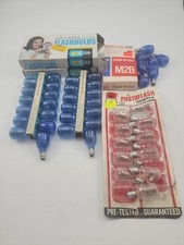 Vintage Sylvania Blue Dot Flashbulbs M3B M2B Photoflash M3 Bulbs