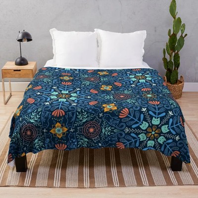 Cats Kitties Kaleidoscope Flowers Blanket