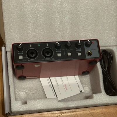 Professional Usb Audio Interface Sound Card For Studio Live Recording Equipment
