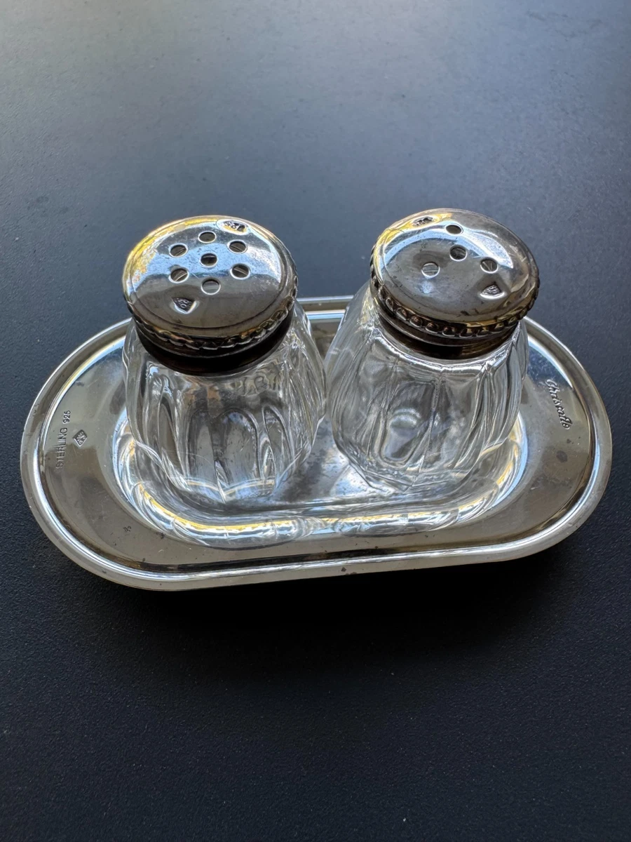 Christofle Antique US Sterling Silver Salt & Pepper Shakers for