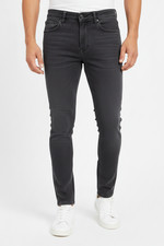 Jeans uomo bambino roccia super skinny elasticizzato denim pantalone elastan stone grey