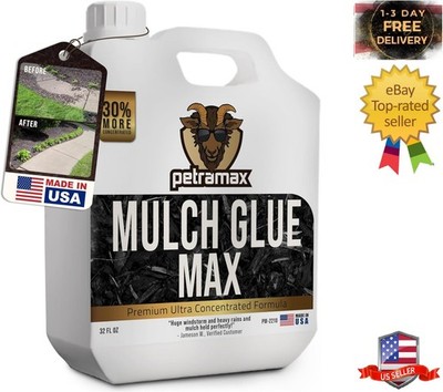Petramax Mulch Glue for Landscaping Rocks Max Concentrate, Non-Toxic Pea Gravel