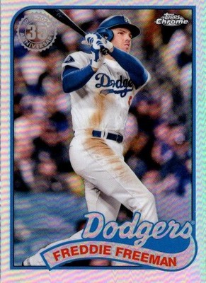 2024 Topps Chrome Refractor 35th Anniversary Freddie Freeman Dodgers 89CU-16