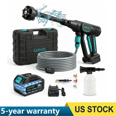 #ad Pressure Washer Battery Powered Cordless with 6 in 1 Nozzle 26FT Hose Portable $69.29