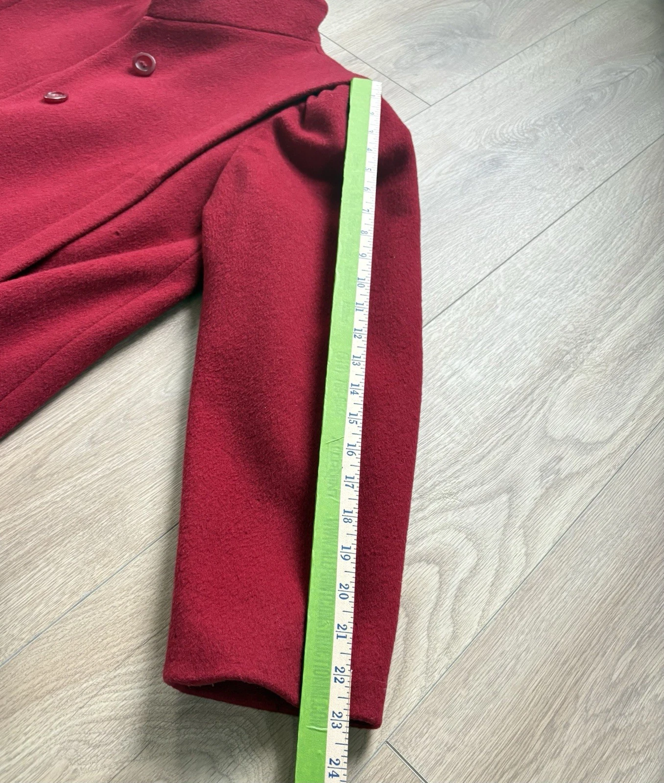 Vintage 1980s Glenbrooke Red Pure Wool Princess Coat – Made in Yugoslavia image 5