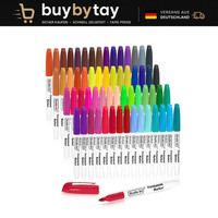Permanentmarker Set 60 Bunte Filzstifte Wasserfest Feine Spitze FüR Holz Metall
